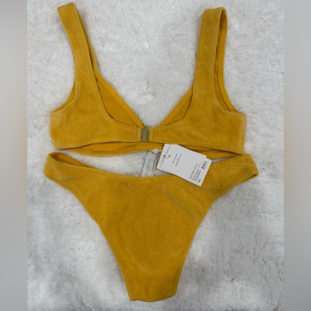 Zimmermann Mustard Bikini Set Size 2 - Picture 2 of 2